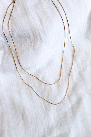Double Herring Thin Necklace